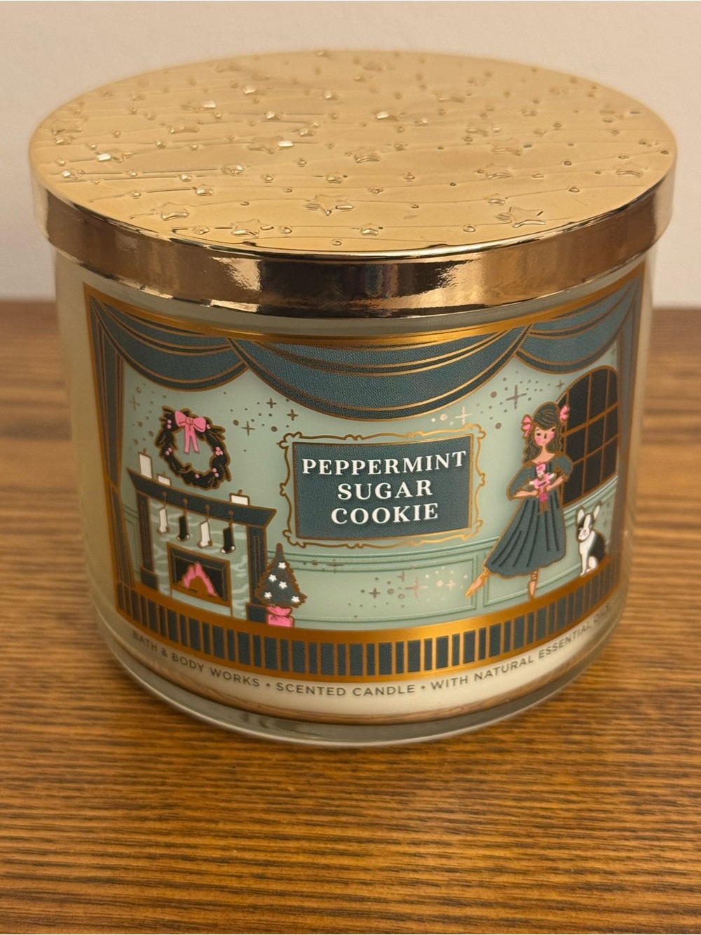 Bath & Body Works Peppermint Sugar Cookie 3-Wick Candle NWT